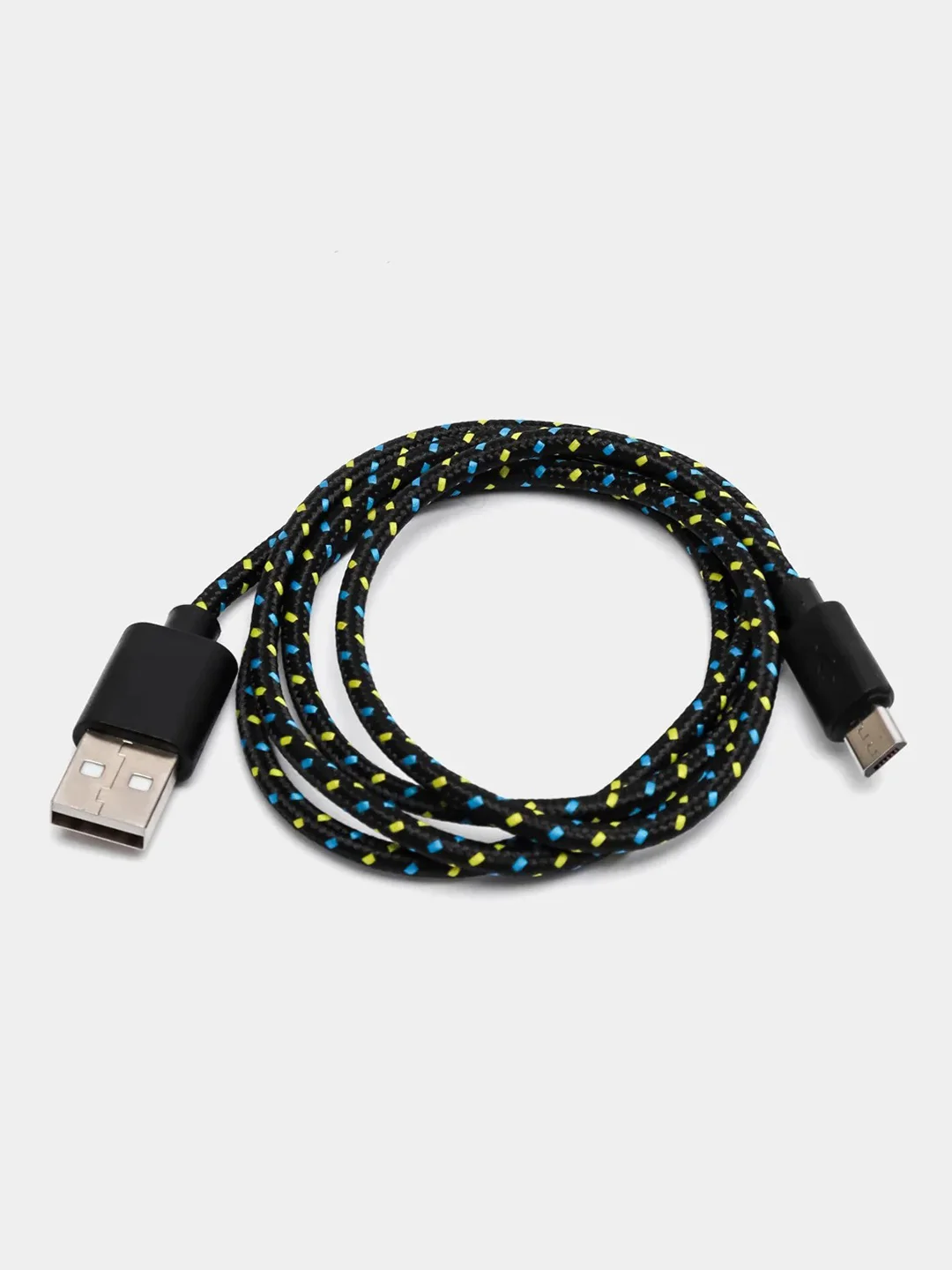 Черный кабель для зарядки телефона micro USB, провод зарядный, шнур юсб быстрая зарядка