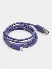 Фиолетовый кабель для зарядки телефона micro USB, провод зарядный, шнур юсб быстрая зарядка