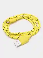 Желтый кабель для зарядки телефона micro USB, провод зарядный, шнур юсб быстрая зарядка
