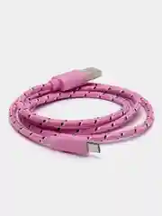 Розовый кабель для зарядки телефона micro USB, провод зарядный, шнур юсб быстрая зарядка