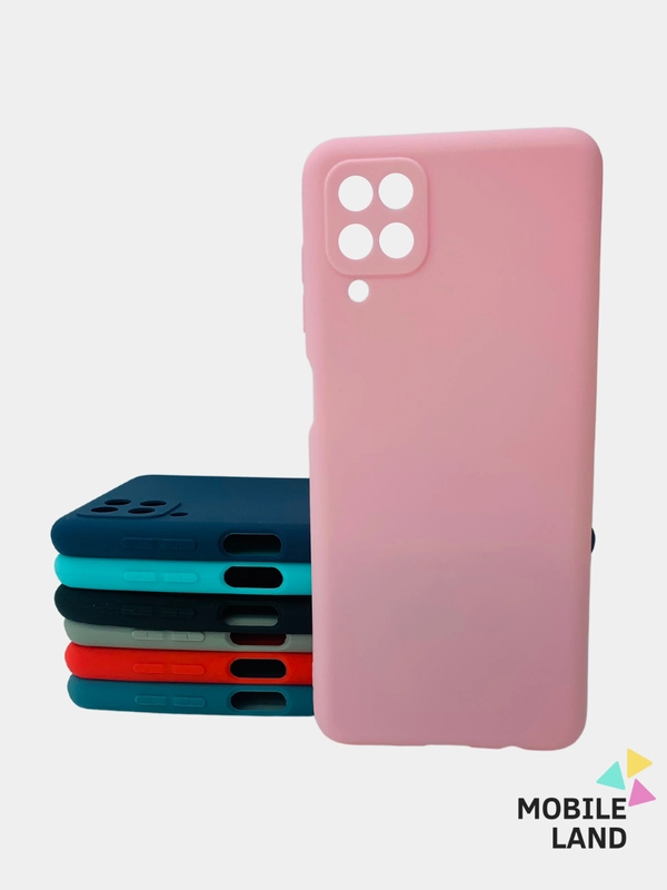 Чехол силиконовый на Samsung Galaxy A12 /М12 с защитой камеры