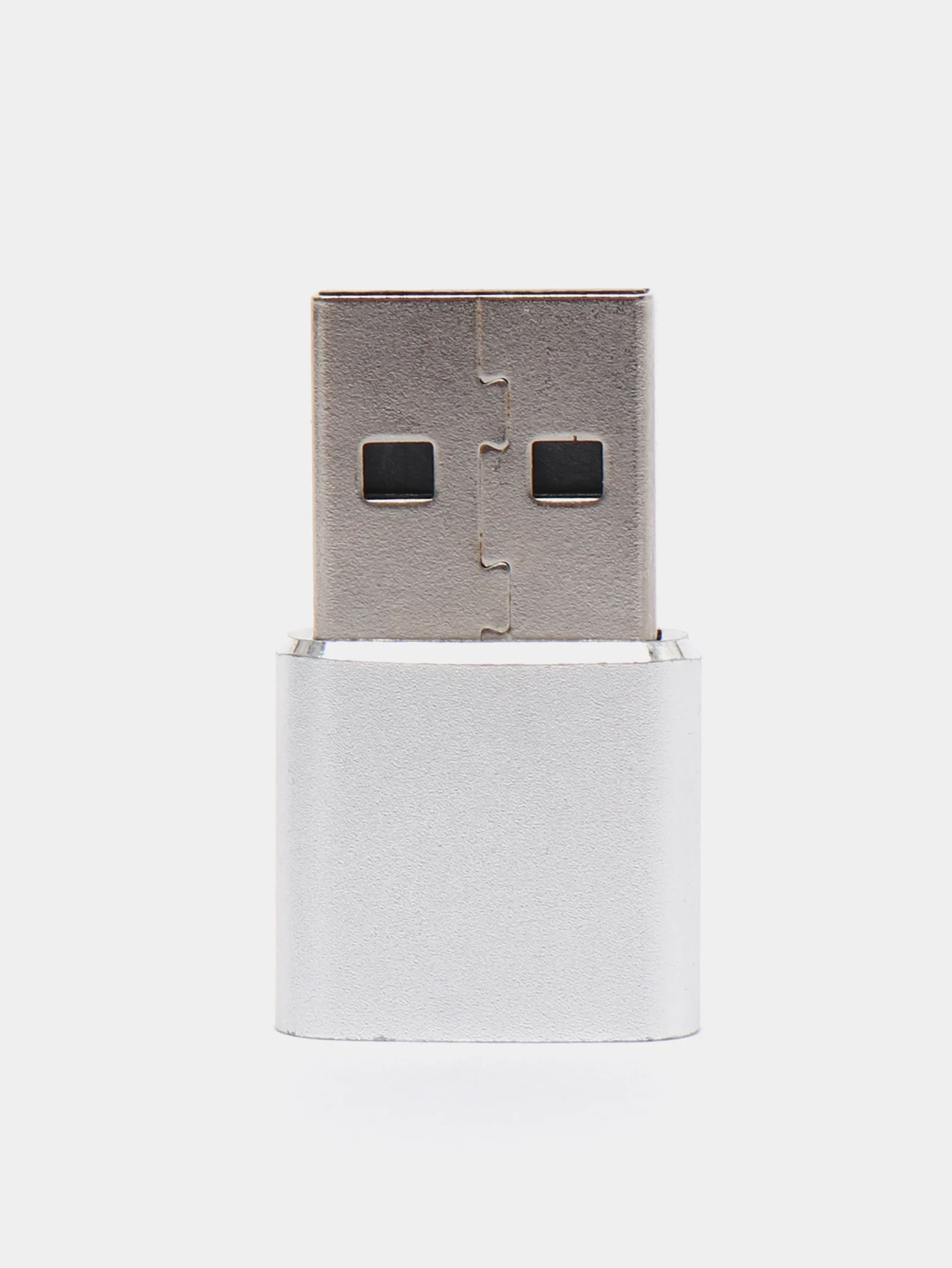 Серебряный переходник Type-C/USB