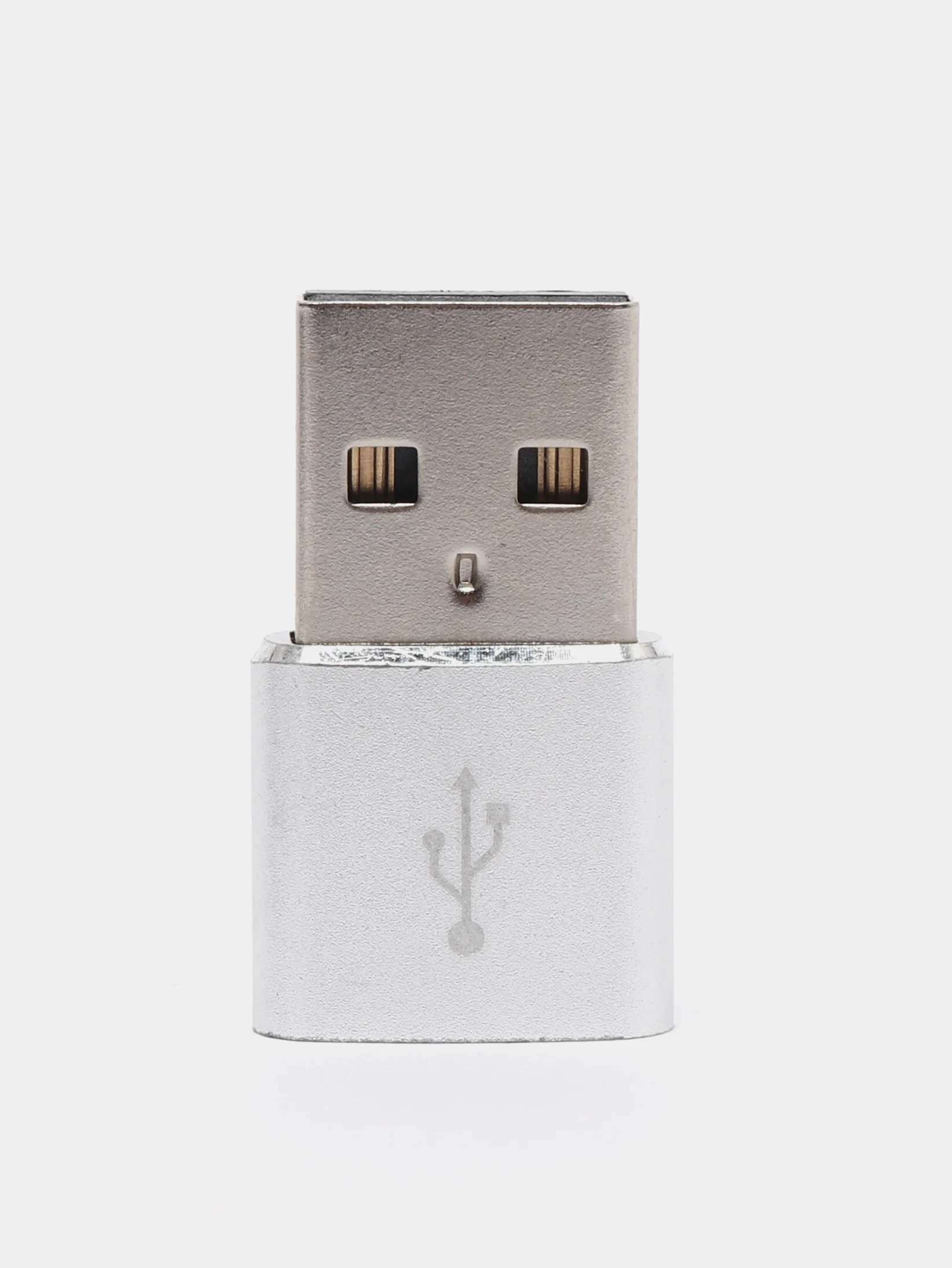 Серебряный переходник Type-C/USB