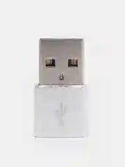 Серебряный переходник Type-C/USB