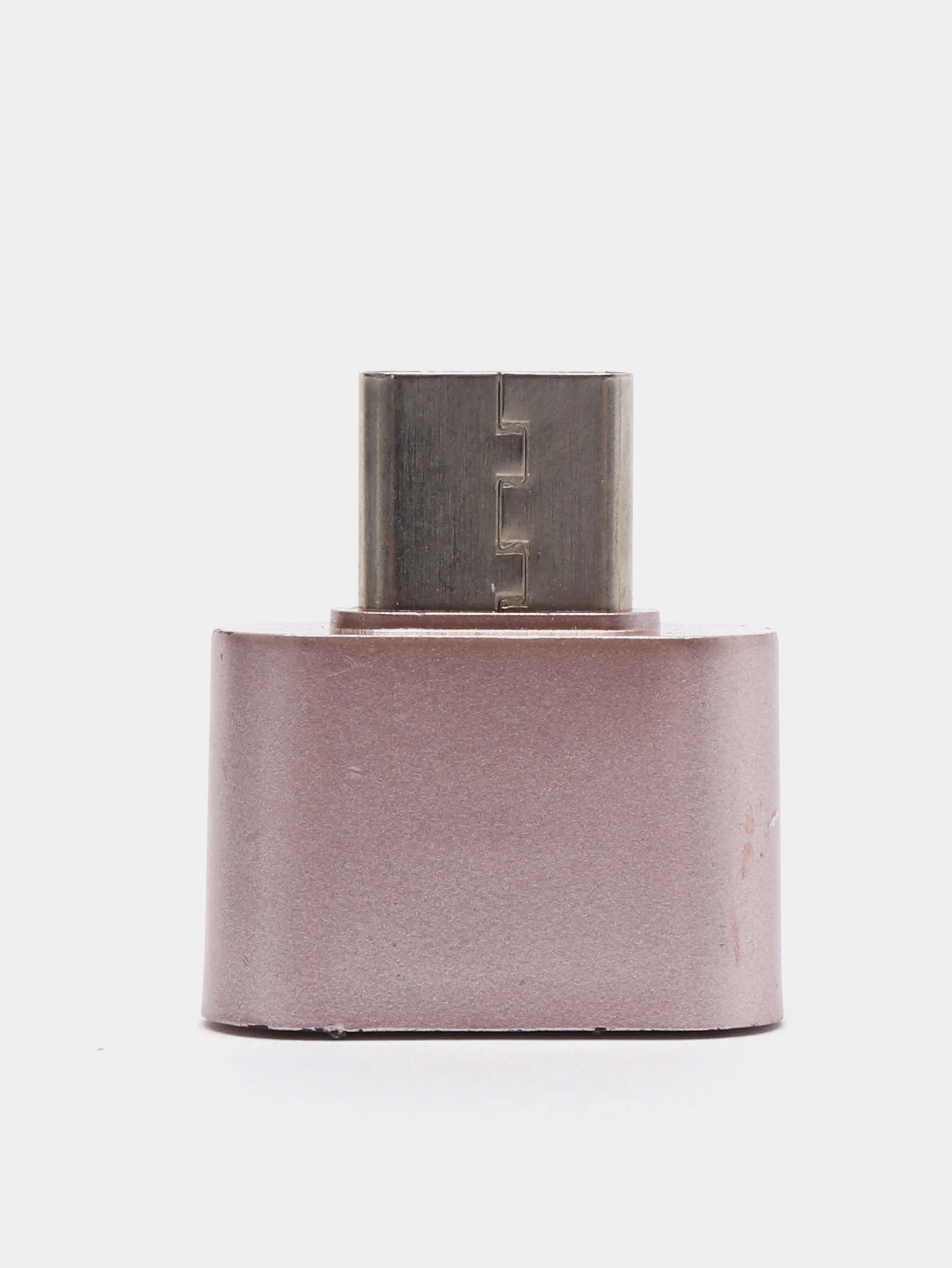 Розовый otg переходник TYPE-C на USB