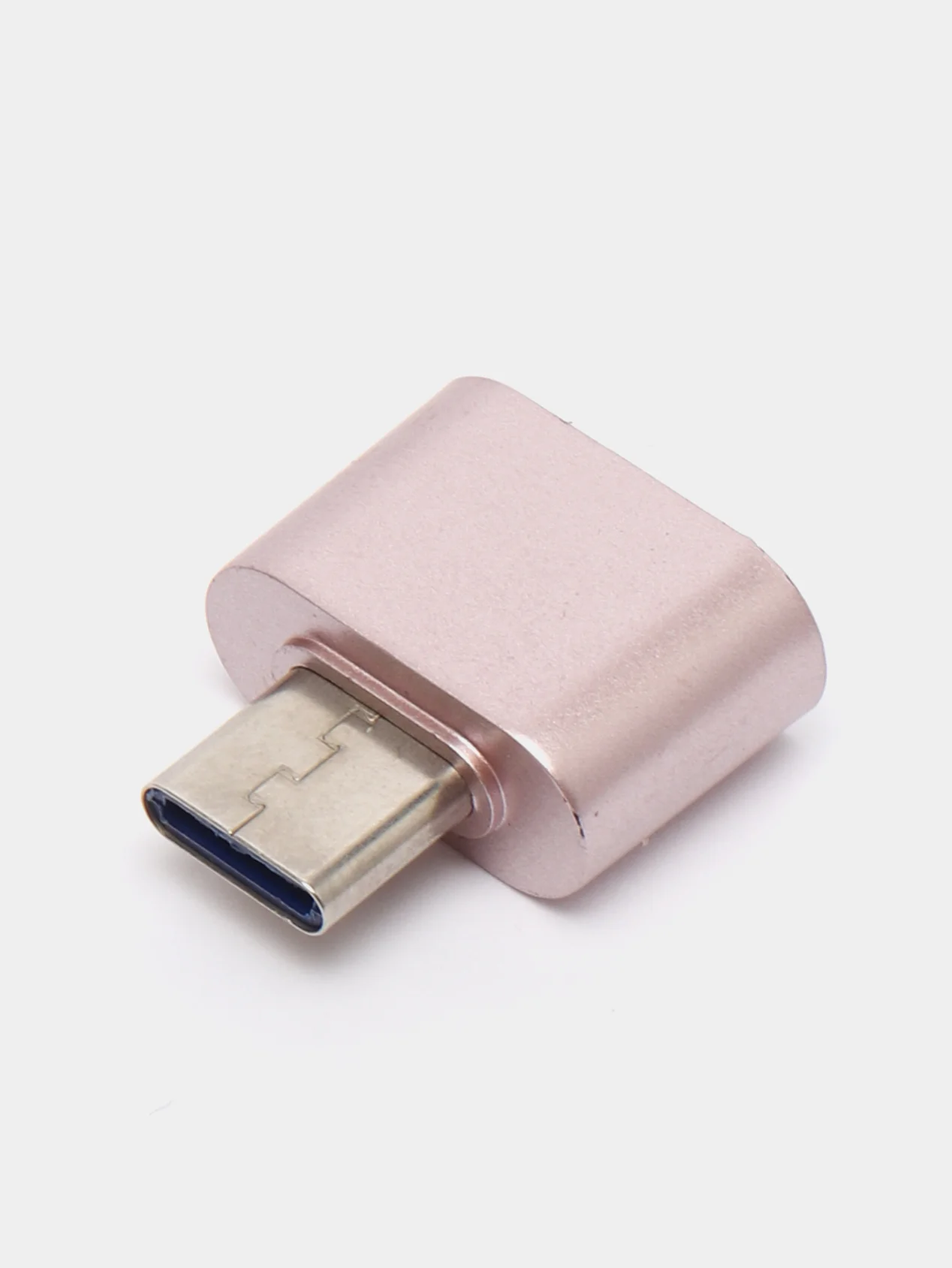 Розовый otg переходник TYPE-C на USB