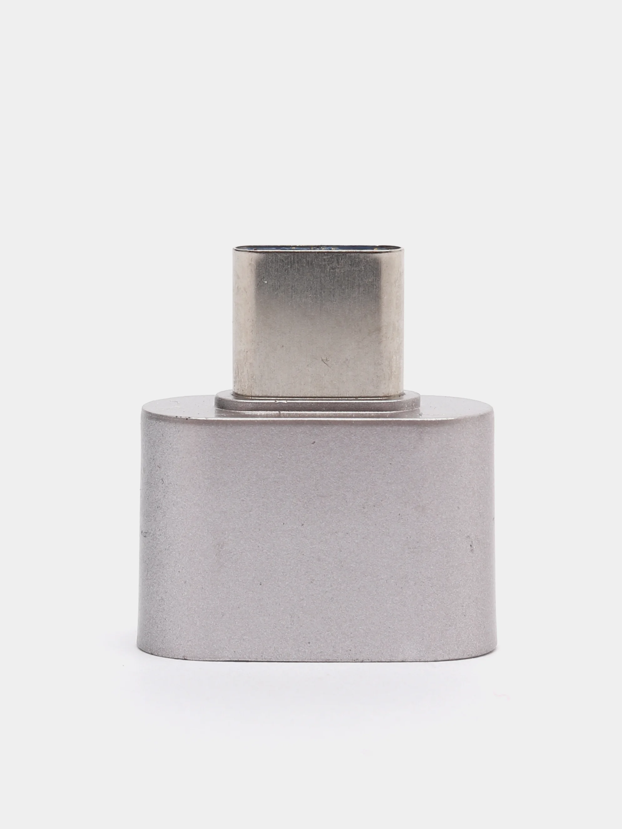 Серебряный otg переходник TYPE-C на USB
