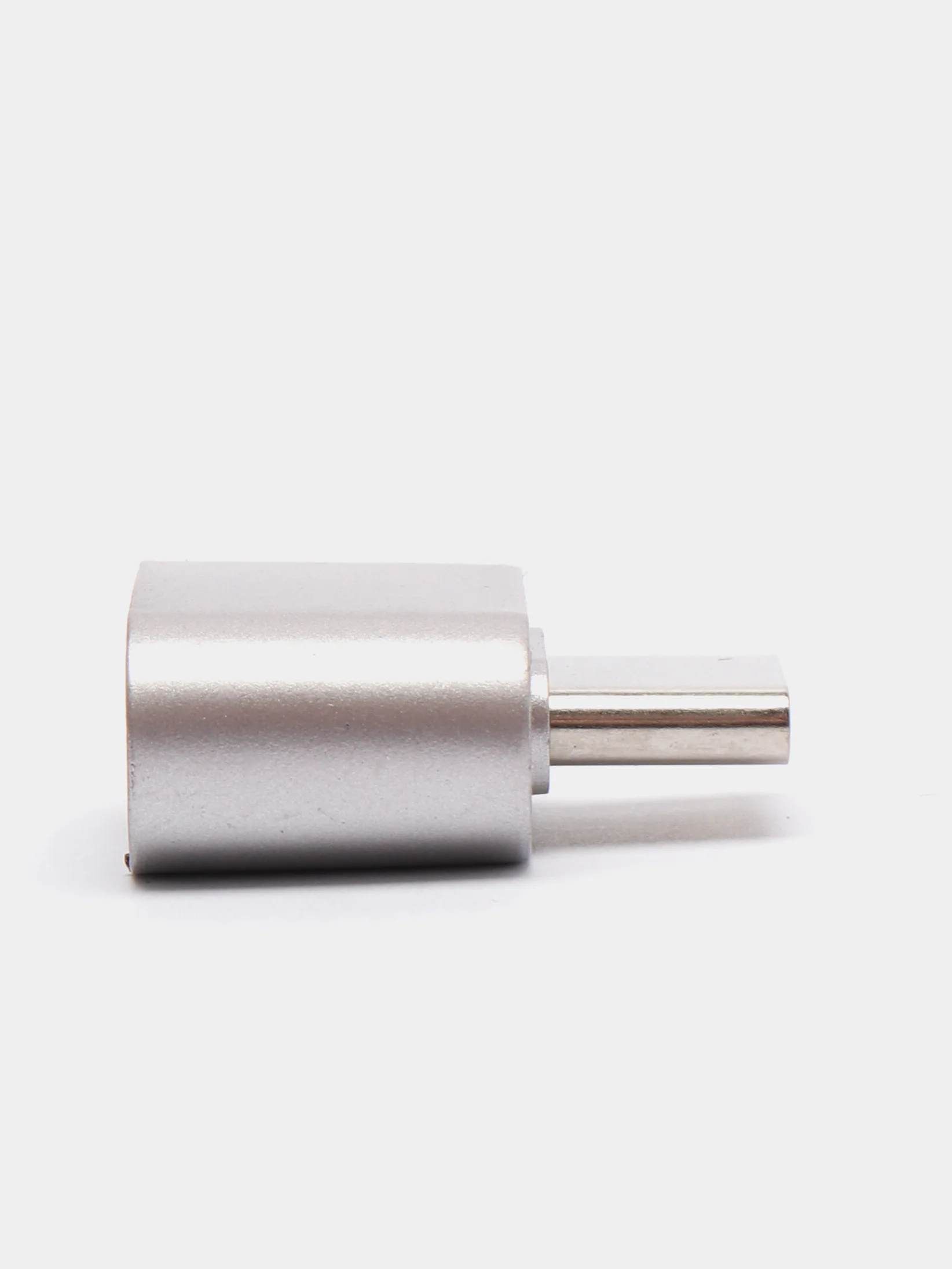 Серебряный otg переходник TYPE-C на USB