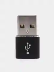 Черный переходник Type-C/USB