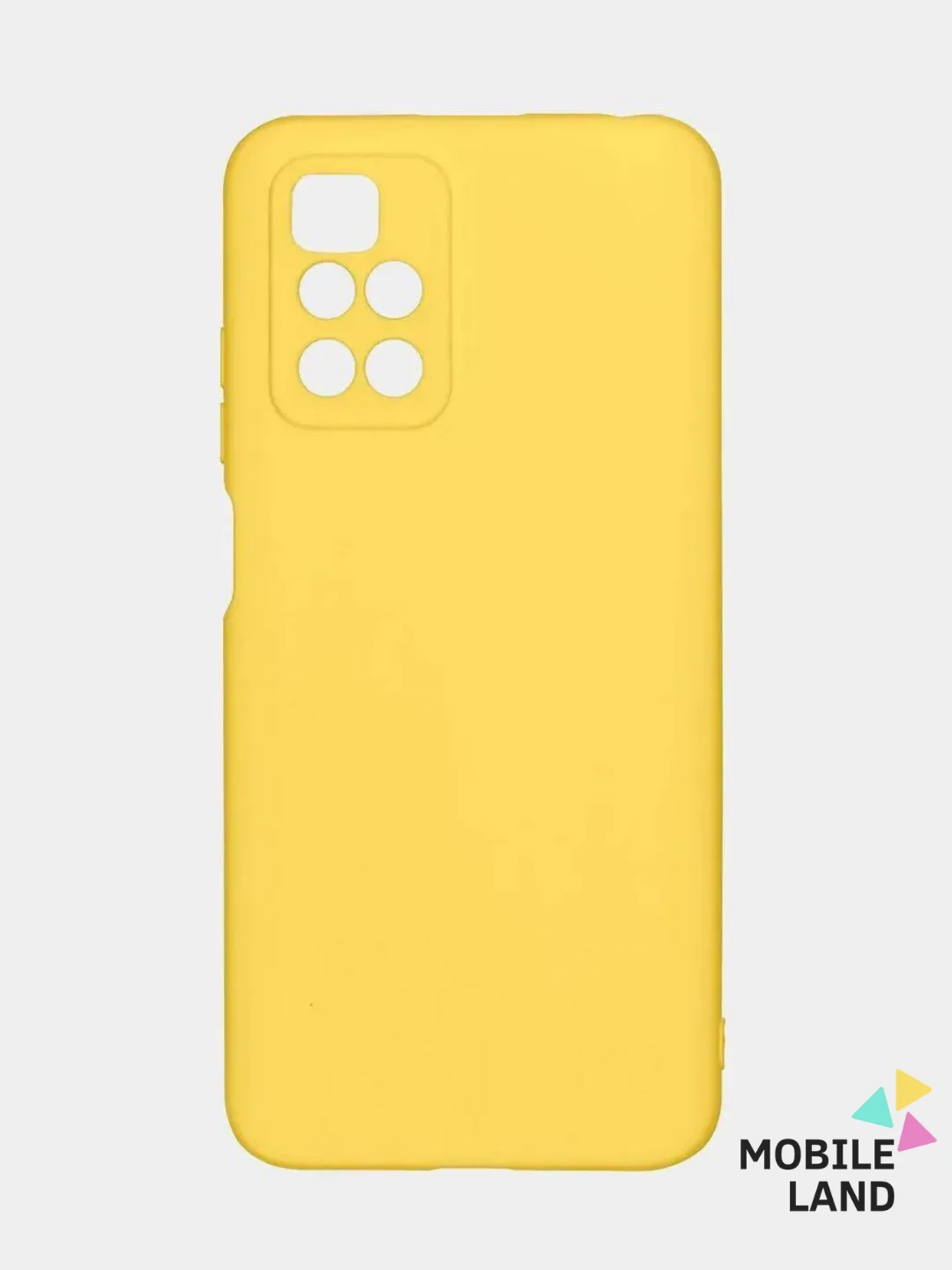 Серый меланж чехол для Redmi 10, силиконовый, с поверхностью soft touch