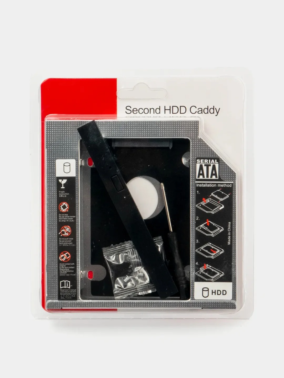 Адаптер салазки переходник optibay для DVD привода 9 мм, 9,5 мм, 12,7 мм