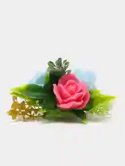 Бронзовый букет из мыла, в куполе, подарок на 8 марта