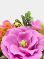 Лимонный букет из мыла, в куполе, подарок на 8 марта
