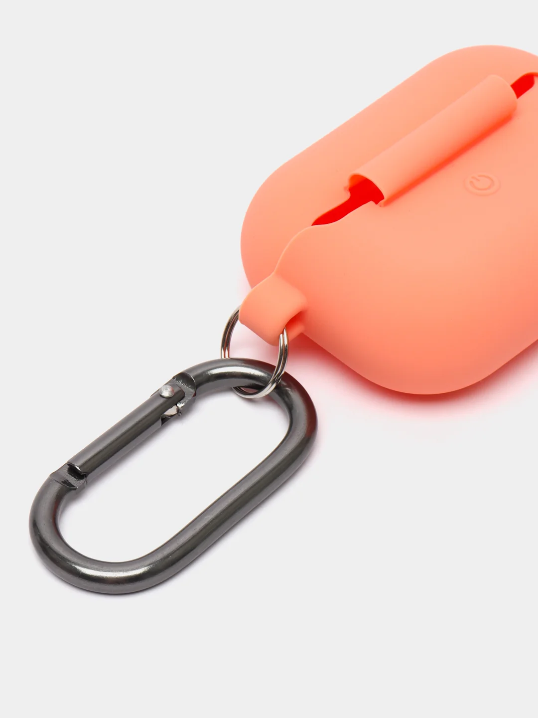 Манго силиконовый чехол для наушников AirPods Pro с карабином