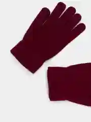 Бордовый перчатки женские зимние