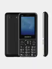 Черный мобильный телефон Maxvi P22, С КАМЕРОЙ, ФУНКЦИЯ POWER BANK, АККУМУЛЯТОР 2500мАч