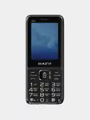 Черный мобильный телефон Maxvi P22, С КАМЕРОЙ, ФУНКЦИЯ POWER BANK, АККУМУЛЯТОР 2500мАч