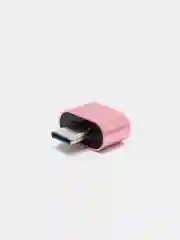 Сиреневый otg переходник Type-C на USB, OTG, металлический корпус