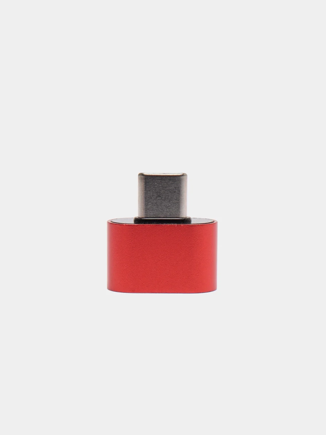 Красный otg переходник Type-C на USB, OTG, металлический корпус