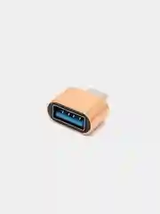Золотой otg переходник Type-C на USB, OTG, металлический корпус