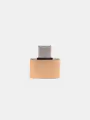 Золотой otg переходник Type-C на USB, OTG, металлический корпус