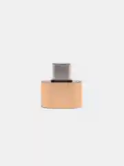 Золотой otg переходник Type-C на USB, OTG, металлический корпус