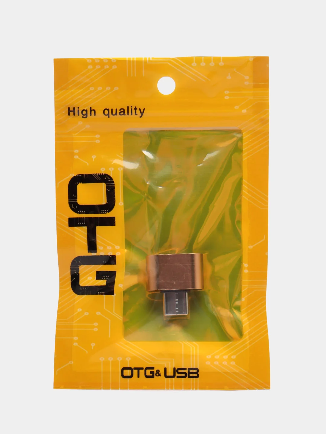 Золотой otg переходник Type-C на USB, OTG, металлический корпус