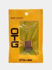 Золотой otg переходник Type-C на USB, OTG, металлический корпус