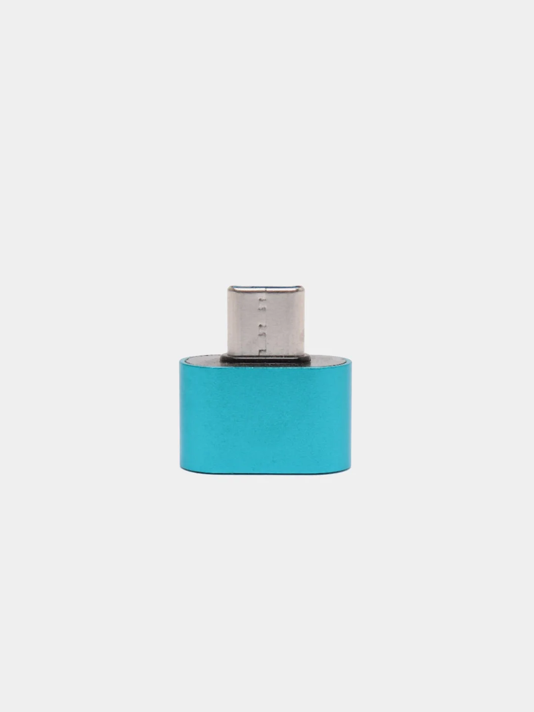 Синий otg переходник Type-C на USB, OTG, металлический корпус