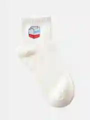 Оливковый носки с вышивкой унисекс, средние