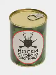 Салатовый носки в подарочной банке