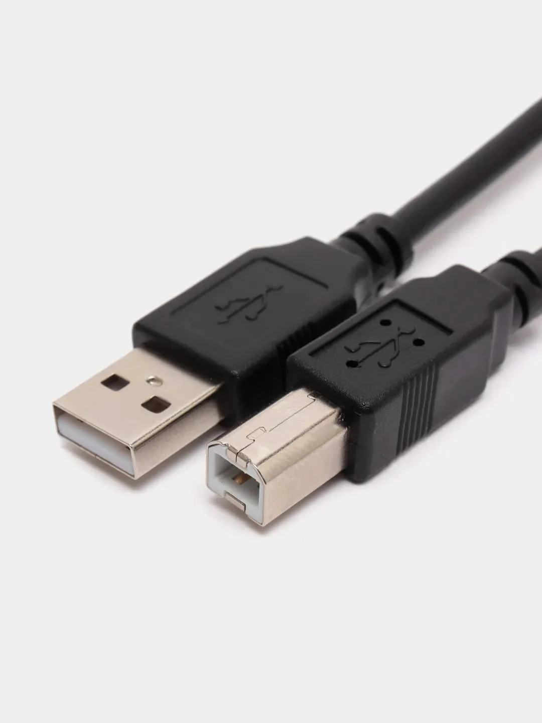 Черный кабель для принтера USB 2.0 МФУ, сканера 1м, 2м переходник