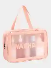 Розовый косметичка водонепроницаемая Washbag, прозрачная, для бассейна
