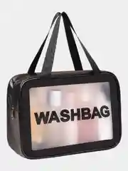 Черный косметичка водонепроницаемая Washbag, прозрачная, для бассейна