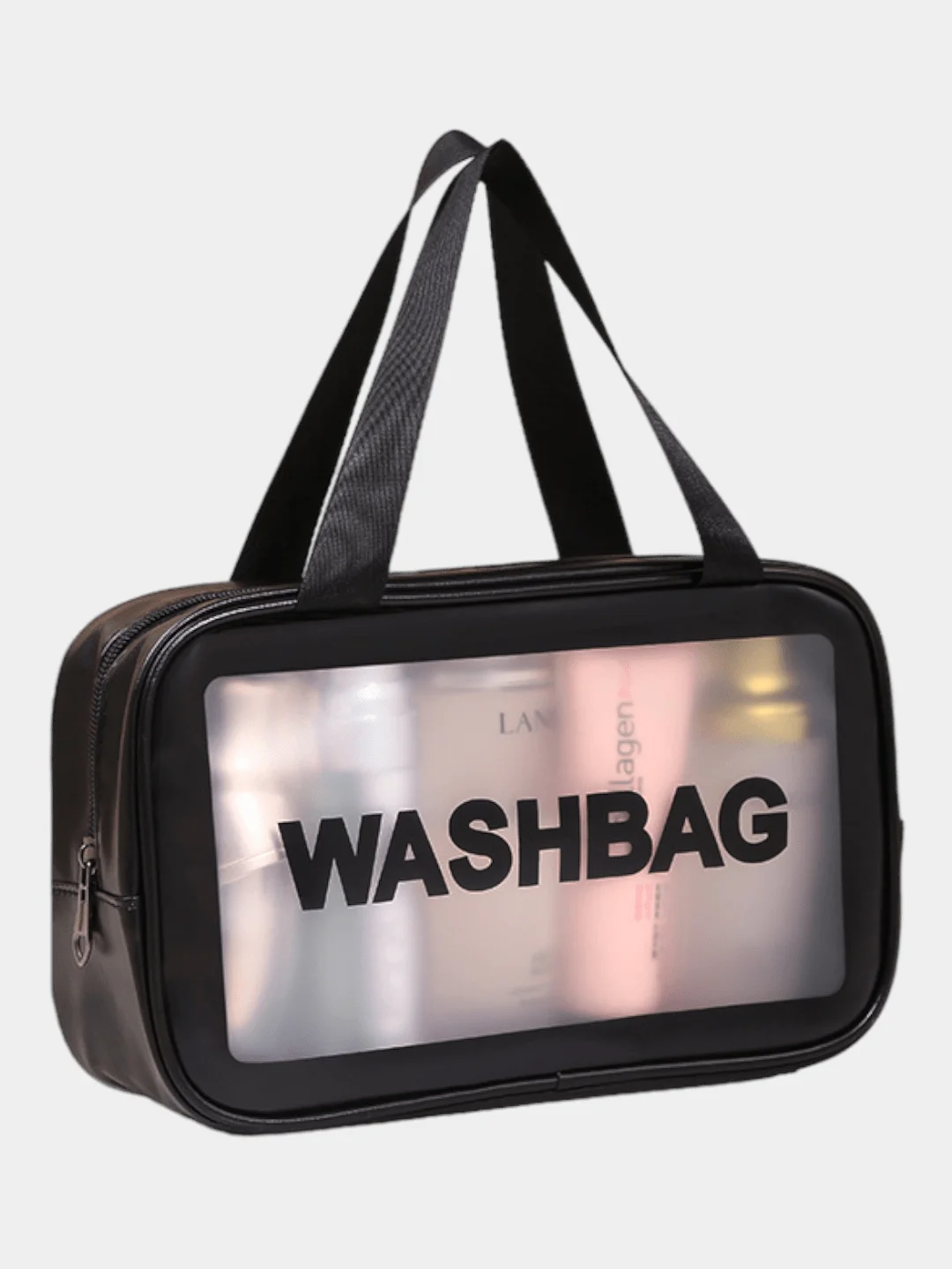 Черный косметичка водонепроницаемая Washbag, прозрачная, для бассейна