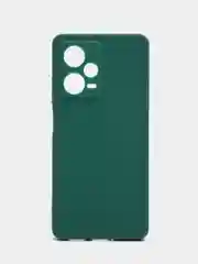 Тёмно-зелёный чехол Xiaomi Redmi Note 12 Pro+ (Сяоми Редми Нот 12 Про+), силиконовый, цветной, матовый