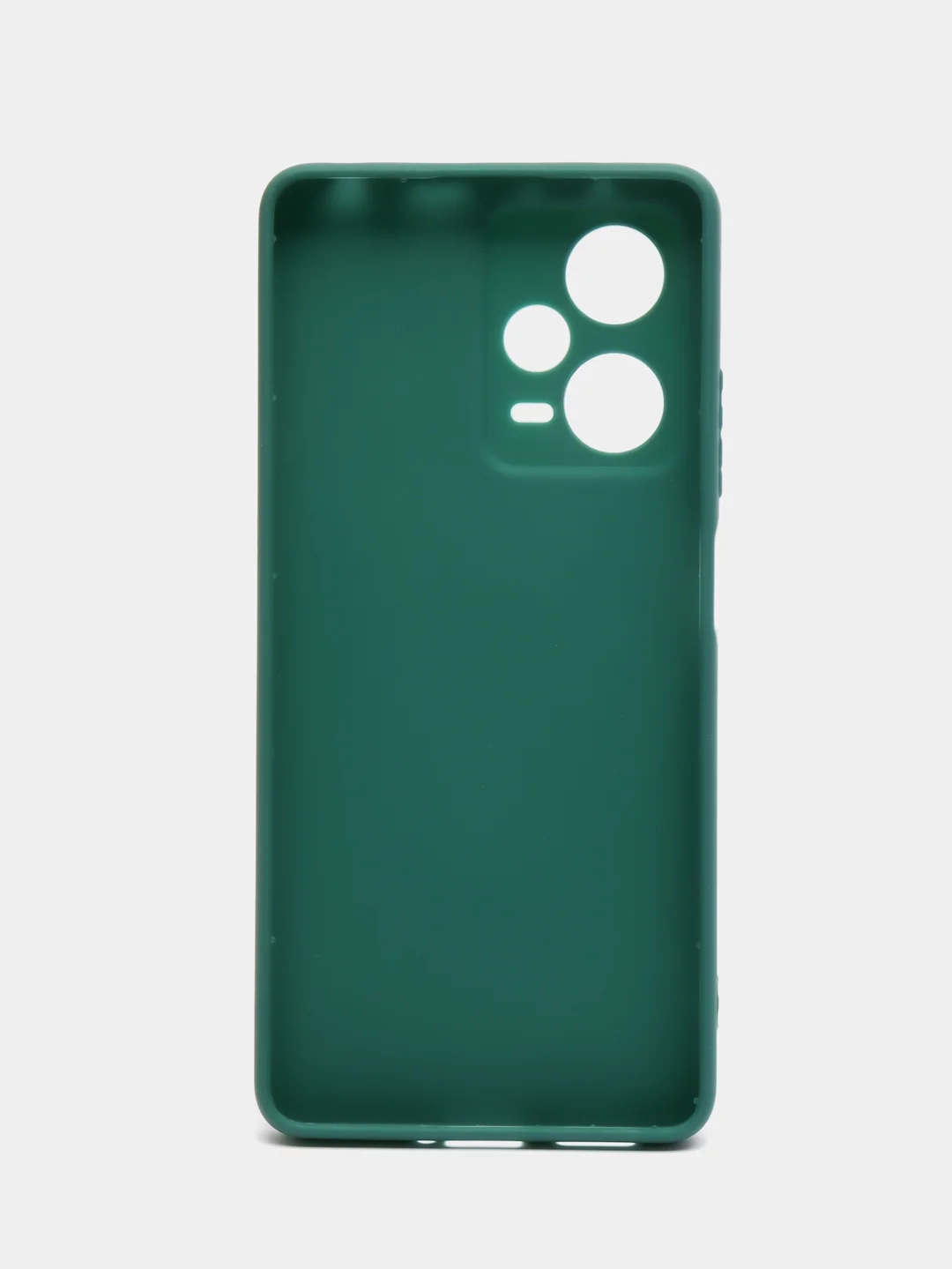 Тёмно-зелёный чехол Xiaomi Redmi Note 12 Pro+ (Сяоми Редми Нот 12 Про+), силиконовый, цветной, матовый