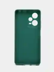Тёмно-зелёный чехол Xiaomi Redmi Note 12 Pro+ (Сяоми Редми Нот 12 Про+), силиконовый, цветной, матовый