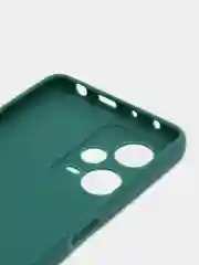 Тёмно-зелёный чехол Xiaomi Redmi Note 12 Pro+ (Сяоми Редми Нот 12 Про+), силиконовый, цветной, матовый