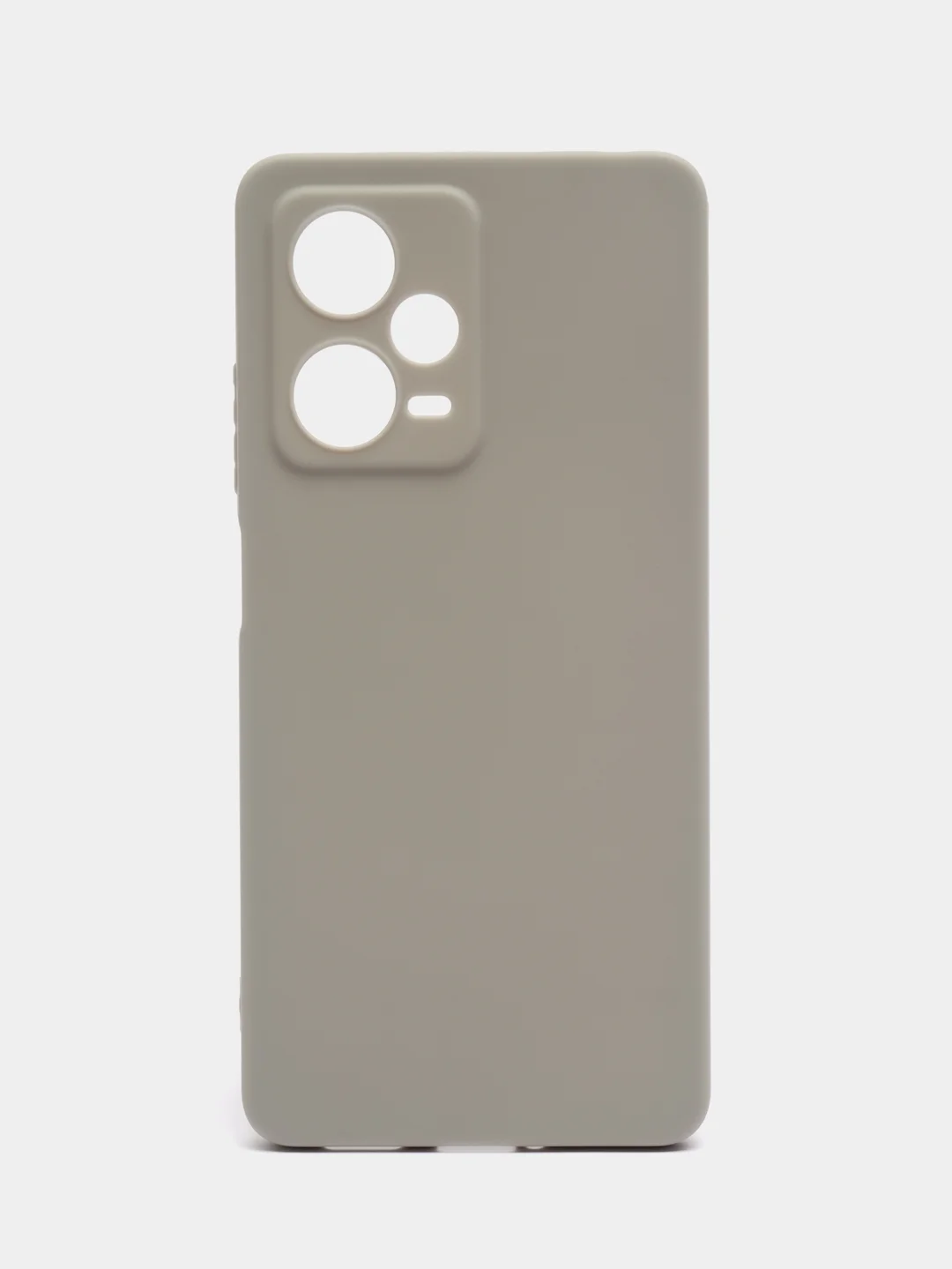 Серый чехол Xiaomi Redmi Note 12 Pro+ (Сяоми Редми Нот 12 Про+), силиконовый, цветной, матовый