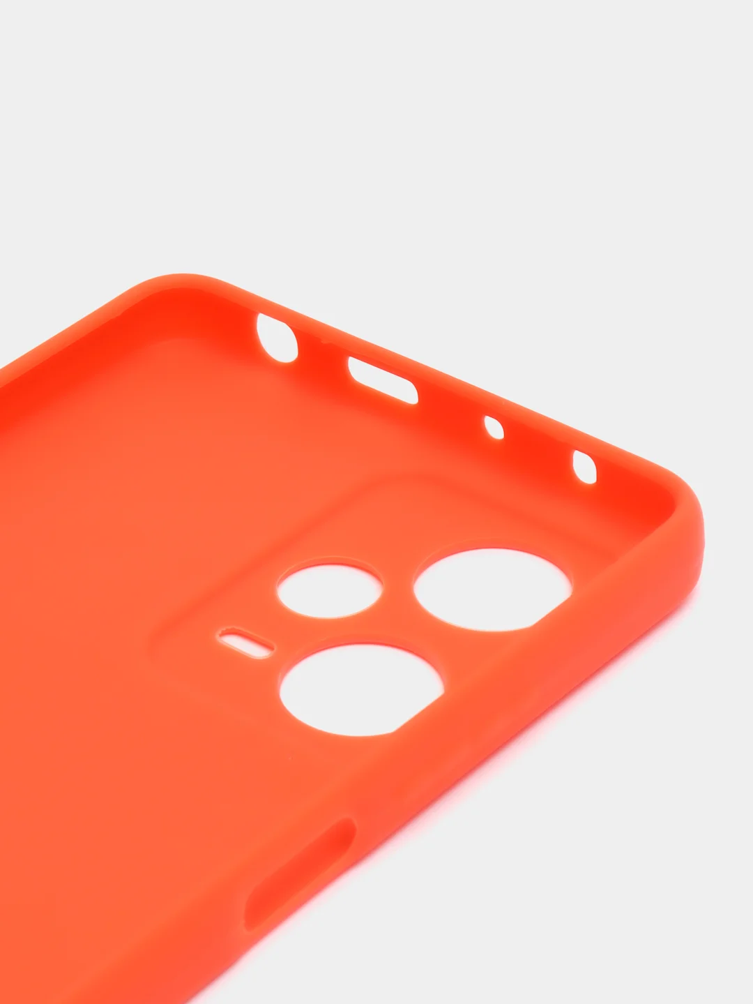 Оранжевый чехол Xiaomi Redmi Note 12 Pro+ (Сяоми Редми Нот 12 Про+), силиконовый, цветной, матовый