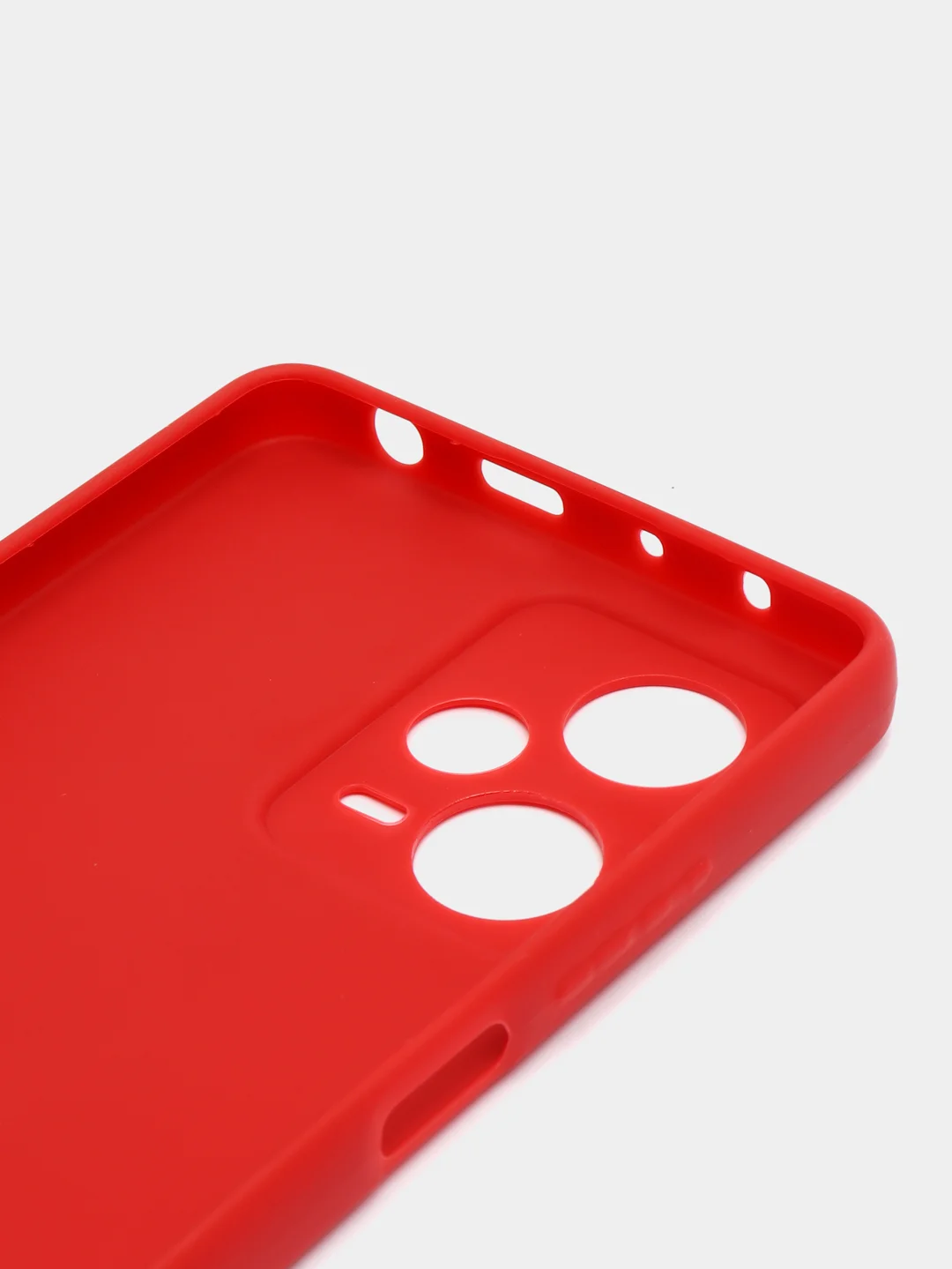 Красный чехол Xiaomi Redmi Note 12 Pro+ (Сяоми Редми Нот 12 Про+), силиконовый, цветной, матовый