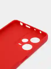 Красный чехол Xiaomi Redmi Note 12 Pro+ (Сяоми Редми Нот 12 Про+), силиконовый, цветной, матовый