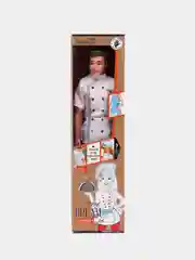 Белый кукла шарнирная "Профессии"