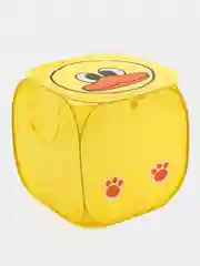 Лимонный складная корзина с крышкой для хранения игрушек и вещей
