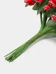 Красный букет тычинок, с сахарными вставками