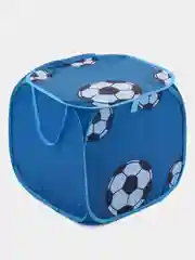 Синий складная корзина с крышкой для хранения игрушек и вещей