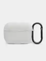 Белый чехол для наушников AirPods Pro 2, силиконовый, с карабином