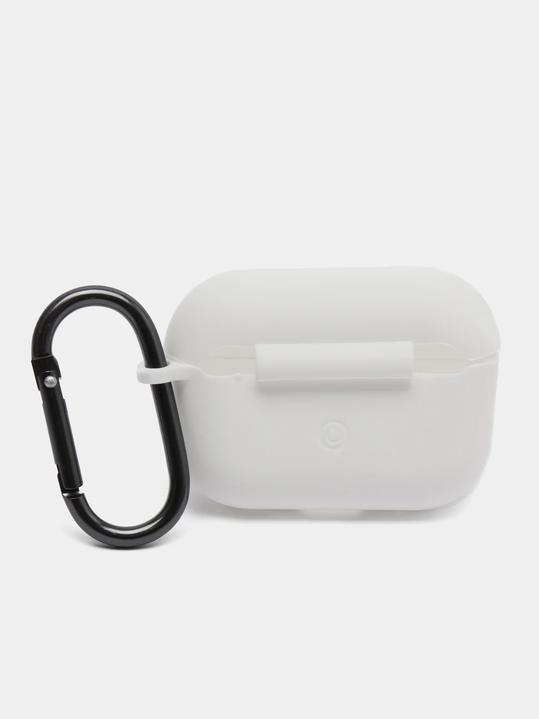 Белый чехол для наушников AirPods Pro 2, силиконовый, с карабином