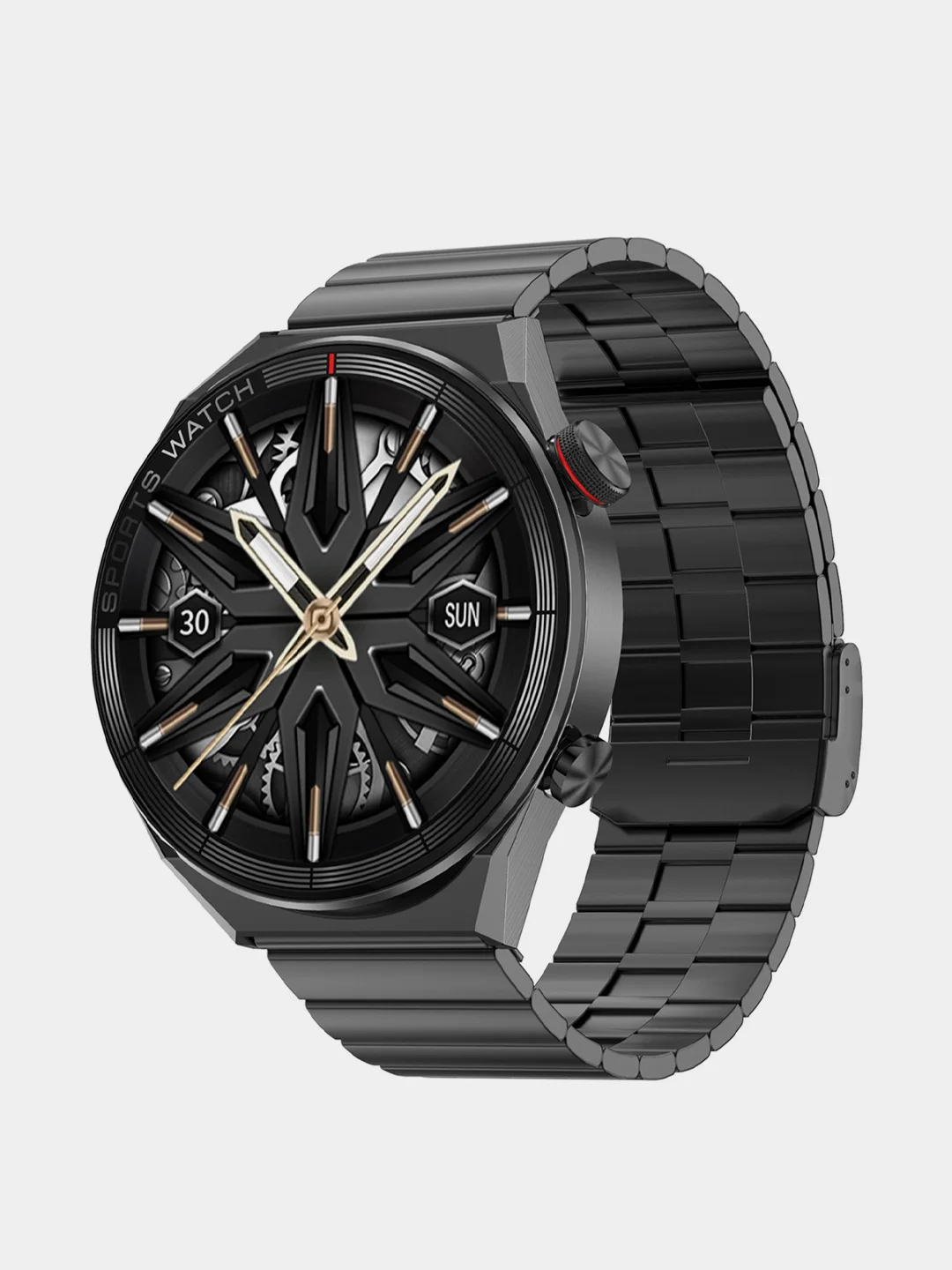 Черный умные смарт часы DT3Max Ultra, круглые, мужские